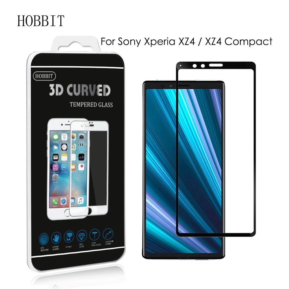 3d Curved Full Cover 9h Tempered Glass Screen Protector For Sony Xperia Xz4 Xz4 Compact Full Screen Edge To Edge Lcd Glass Film Phone Screen Protectors Aliexpress