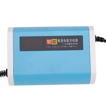 

12V 6A Lcd Digital Display Car Battery Charger For 12 Volt 20 To 120 Automotive Motorcycle Lead-Acid Batteries 220V