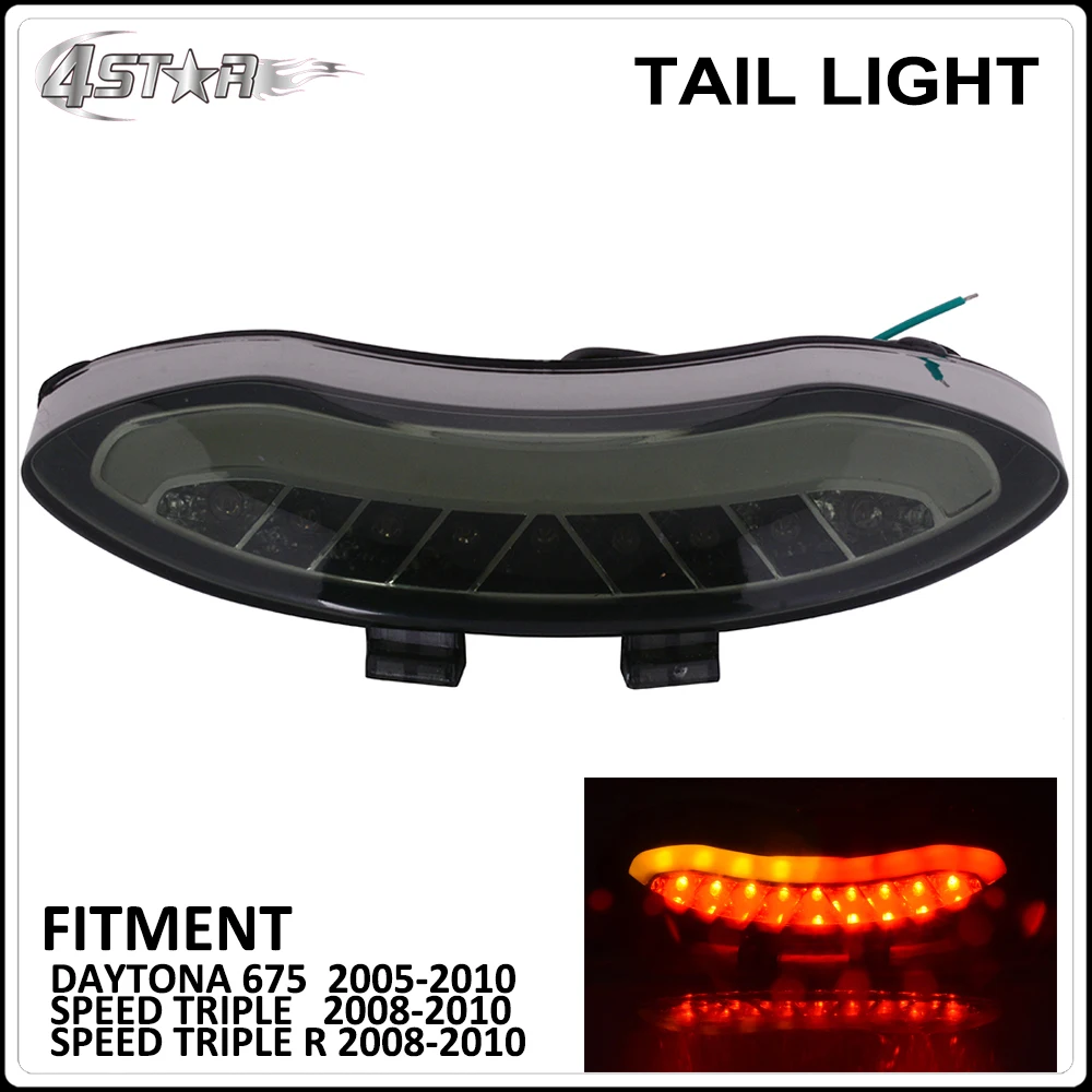 Motorbike LED Rear Turn Signal Tail Light Lamp Integrated Brake Light For TRIUMPH DAYTONA 675 2005-2010 SPEED TRIPLE R 2008-2010 photo