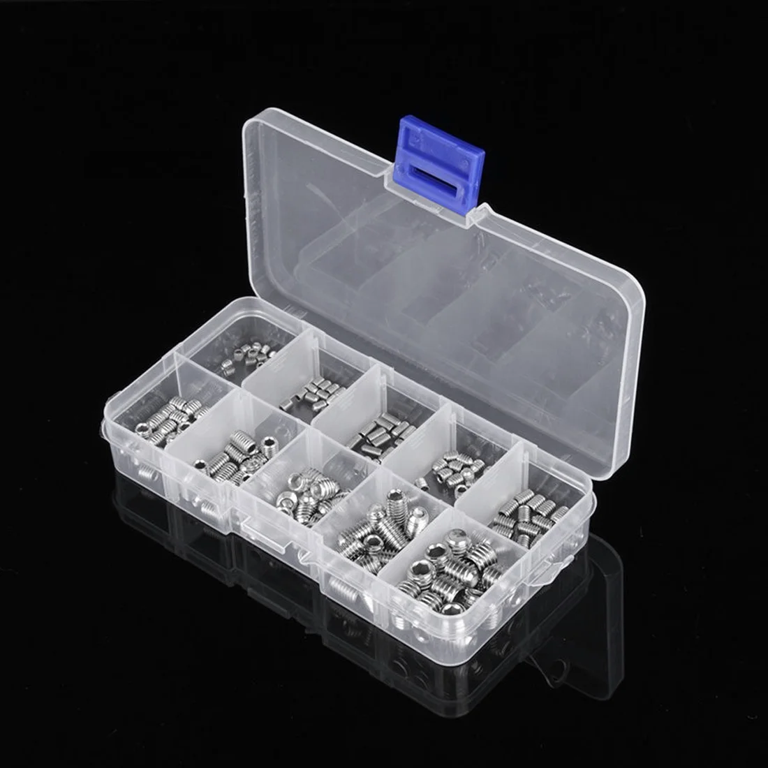 

Socket Hex Set Grub Screws Assortment Cup Point M3/M4/M5/M6/M8 Stainless Steel Socket Head Cap Screws 200pcs