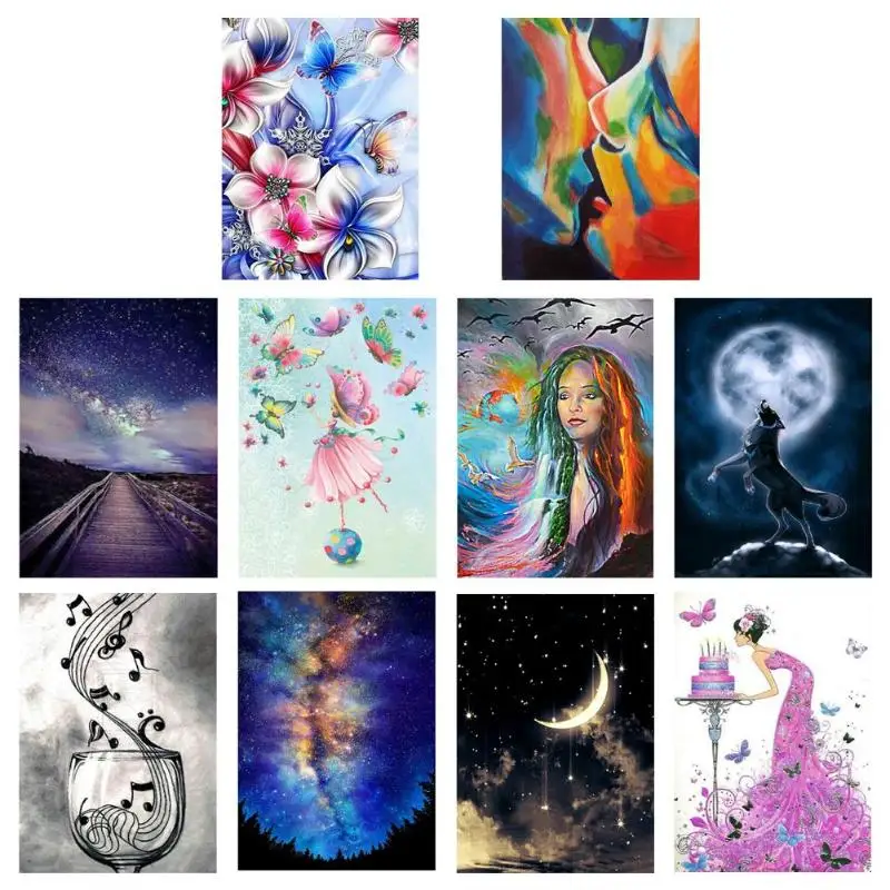 5D DIY Diamond Painting Cross Stitch Embroidery Mosaic Craft Home Wall Decor Kit