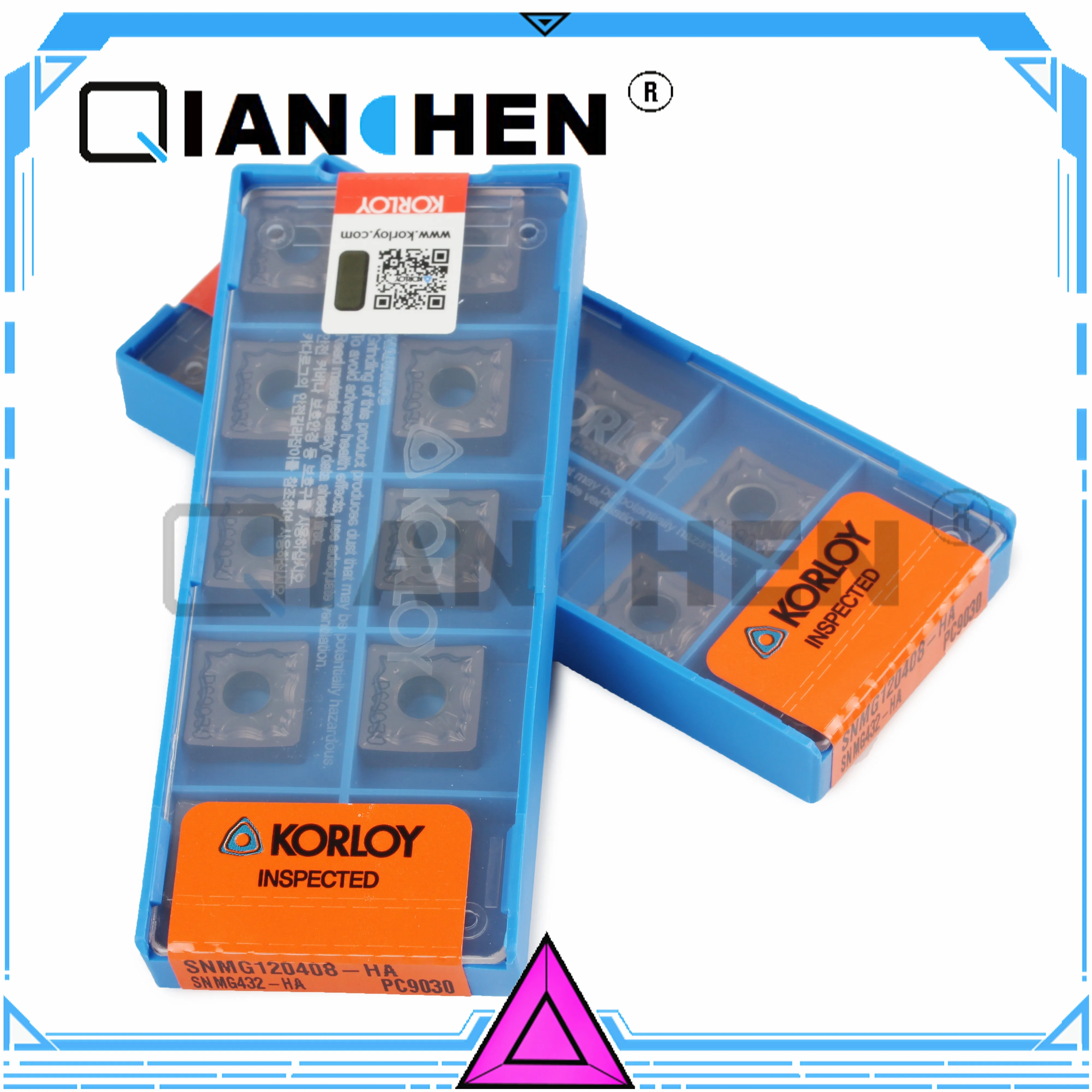 

Original KORLOY SNMG120408-HA PC9030 (10pcs/lot) Cutting tools insert