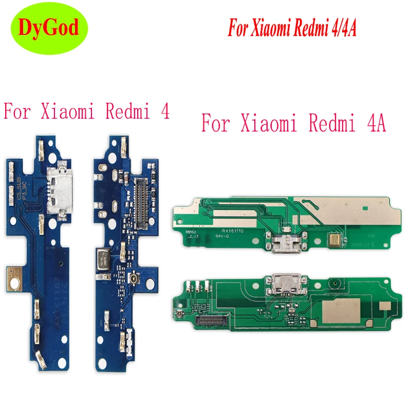 DyGod For Xiaomi Redmi 4 4A USB Charging Port Jack Dock Plug Connector Charge Board Flex Cable | Мобильные телефоны и