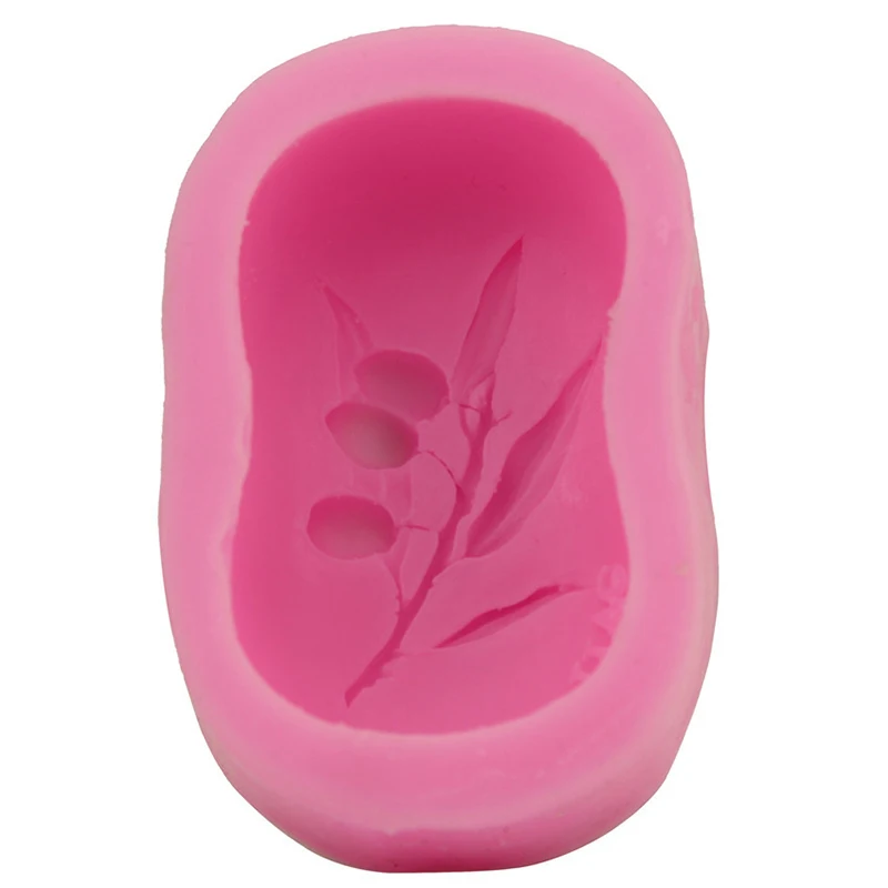 

New Olive Fruit Leaf Flexible Silicone Mold For Candy Chocolate Cake Soap DIY Cake Chocolate Fondant Tools