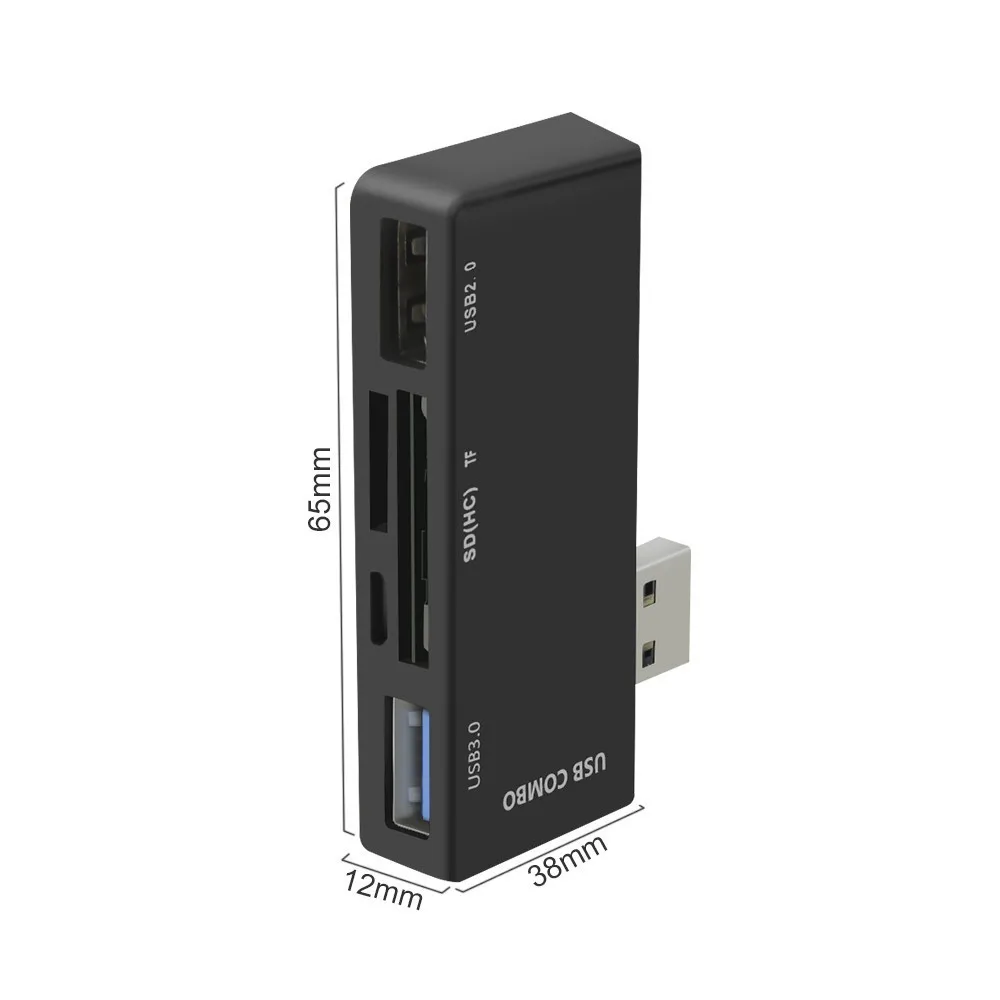 CHYI 5 в 1 USB 3,0 концентратор USB-A до 1 Порты и разъёмы USB3.0/2,0 с SD/TF Card Reader Combo адаптер Micro USB зарядка Порты и разъёмы для Surface Pro 3