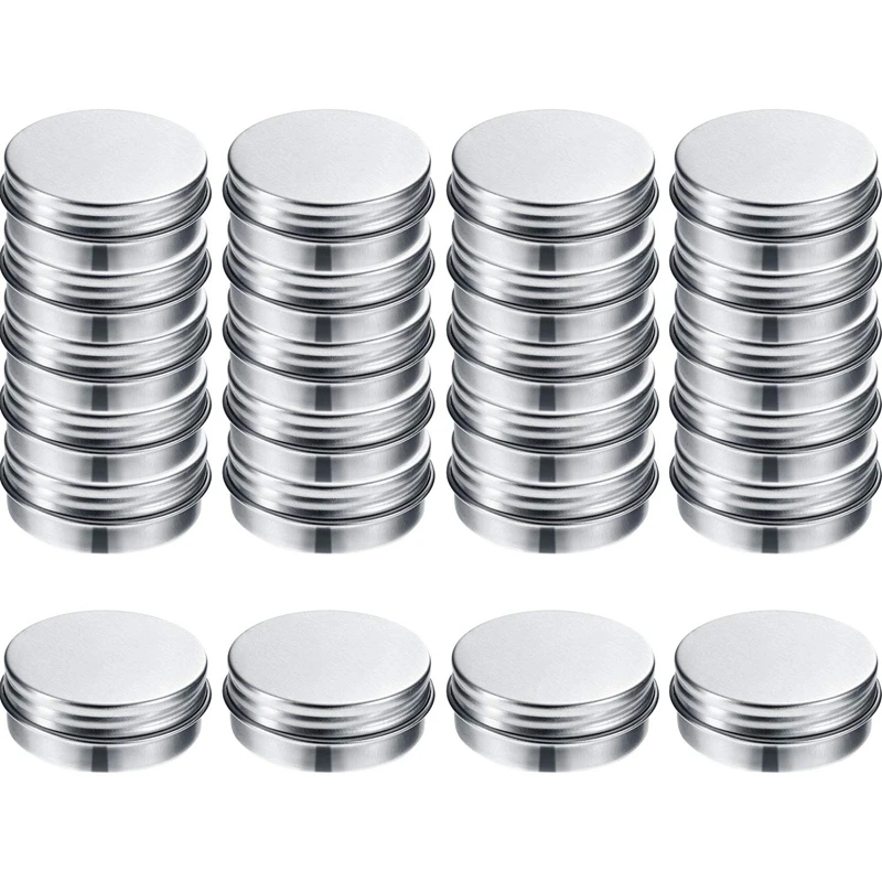 

Screw Top Round Aluminum Tins Cans-Aluminum Screw Lid Round Tin Container Bottle