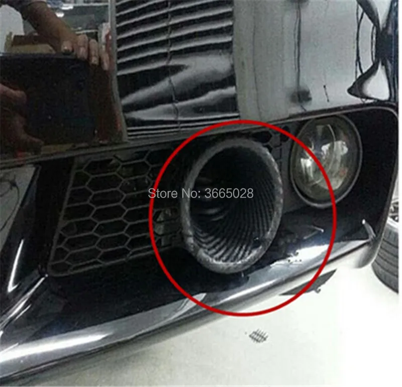 

1 Kit Universal Car Turbo Air Intake Pipe Turbine Inlet Pipe Air funnel Carbon Fiber Around 6 CM Dismeter