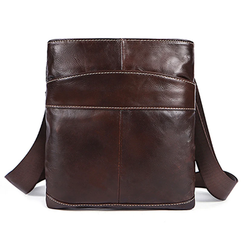

MVA Men's Bag Messenger Bag Men's Leather Shoulder Bag Men's Small Casual Messenger Bag for Ipad 703.