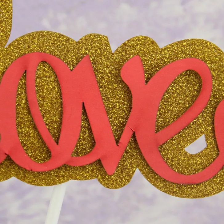 5 шт./лот милый Топпер для торта Love флаги капкейка невесты наряд свадьбы и дня