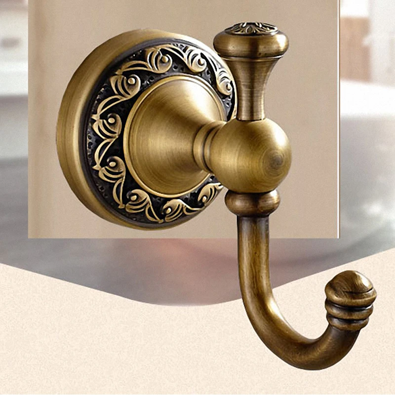 Bathroom Hardware Set Bathroom Accessories set Antique Brass Collection Carved Bathroom Products wall mounted brass bathroom hardware set