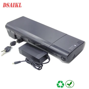 

Free shipping ebike brand new power cells 36V 10Ah Rear Rack Battery with charger for Bafang BBS01 BBS02 eBike Battery