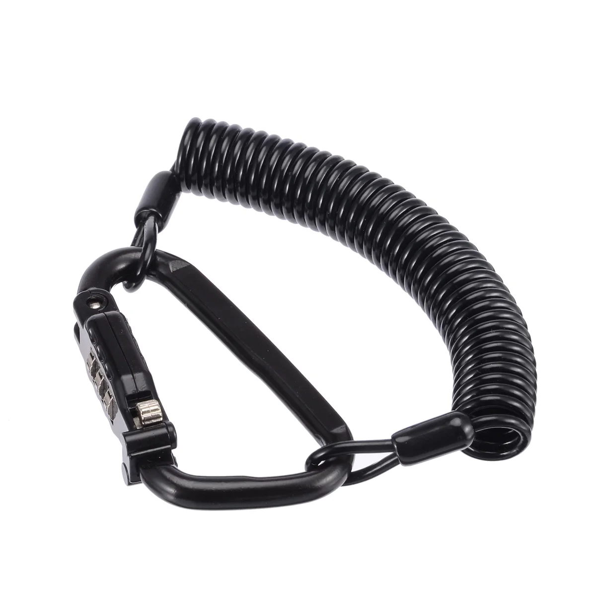 

Universal 1set Motorcycle Helmet Lock Helmet Combination Lock With T-Bar Rubber Black