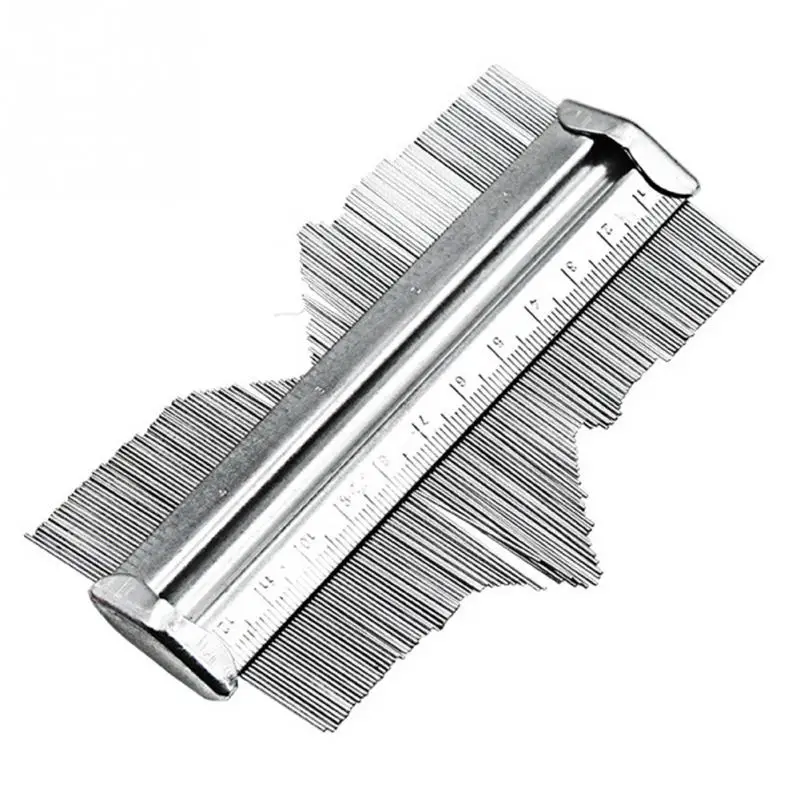 

125mm Template Contour Gauge Profile Tiles Stainless Steel Professional Tiling 130*64mm