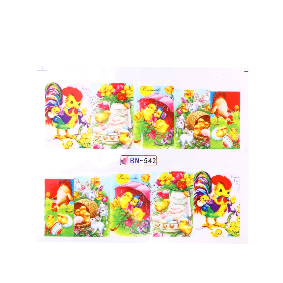 

10pcs/Pack Nail Art Stickers Self-adhesive Easter Beautiful Nail Decal Manicure Decal Art Sticker