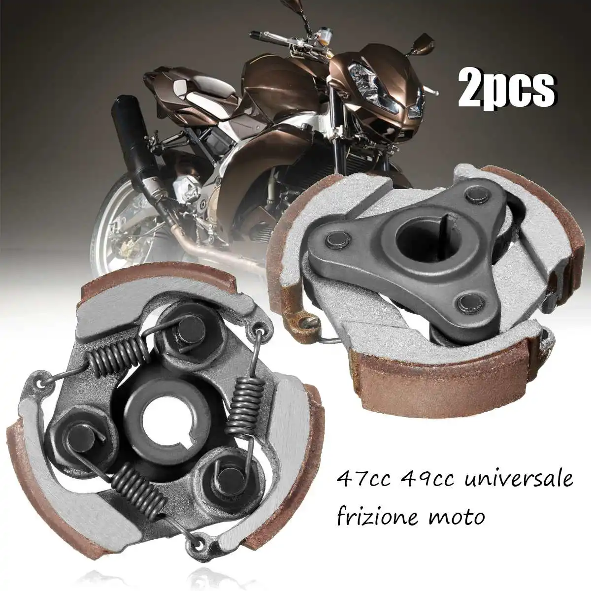 2pcs 2 Stroke 47cc 49cc Minimoto Centrifugal Clutch For Mini Moto Dirt