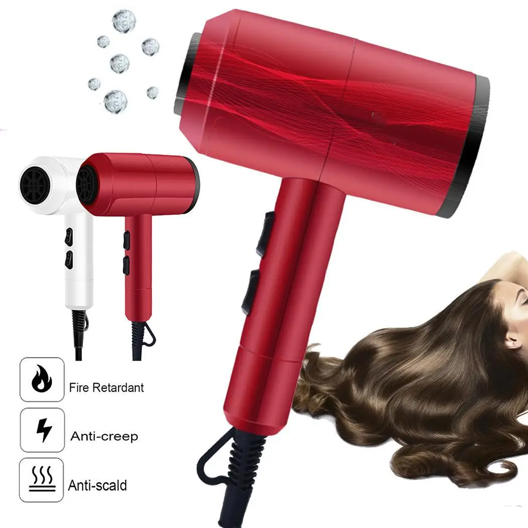 

2000W Powerful Professional Salon Hair Dryer Negative Ion Blow Dryer Electric Hairdryer Hot/Cold Wind Negative Ion Hair Dryer