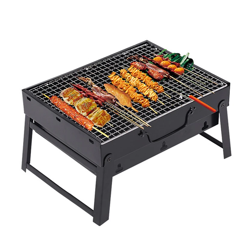 

DIY Portable Outdoor Barbecue Grill Folding Detachable Design Camping BBQ Tools Stainless steel Hiking Camping Charcoal Grill