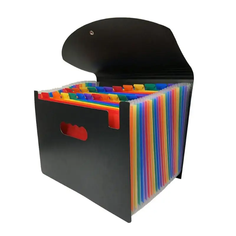 

24 Pockets Classified File Folder A4 Organizer Business File Office Supplies Document Holder with Cover