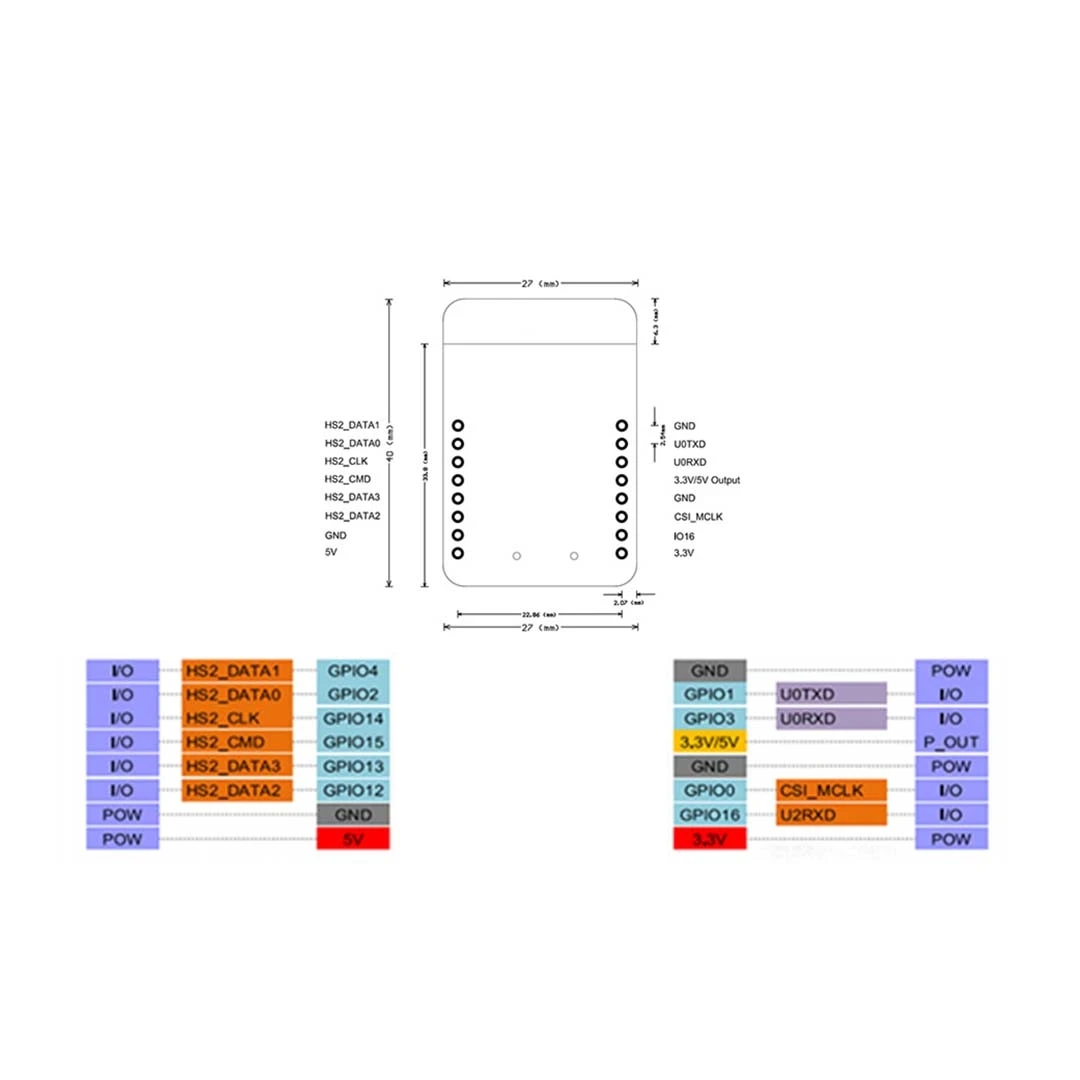 1 шт. ESP32-CAM WiFi модуль ESP32 серийный к WiFi ESP32 CAM макетная плата 5 в Bluetooth с OV2640 модуль камеры