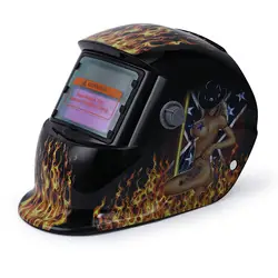 Защитная маска Солнечная энергия Автоматическая Затемняющая электрическая Сварочная маска шлем пламя узор сварочный шлем сварочный