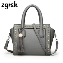 Tassel Rivet Women Luxury Handbags Female Crossbody Bags Designer High Quality PU Leather Shoulder Bag Women Messenger Bags Tassel Rivet Women Luxury Handbags Female Crossbody Bags Designer High Quality PU Leather Shoulder Bag Women Messenger Bags