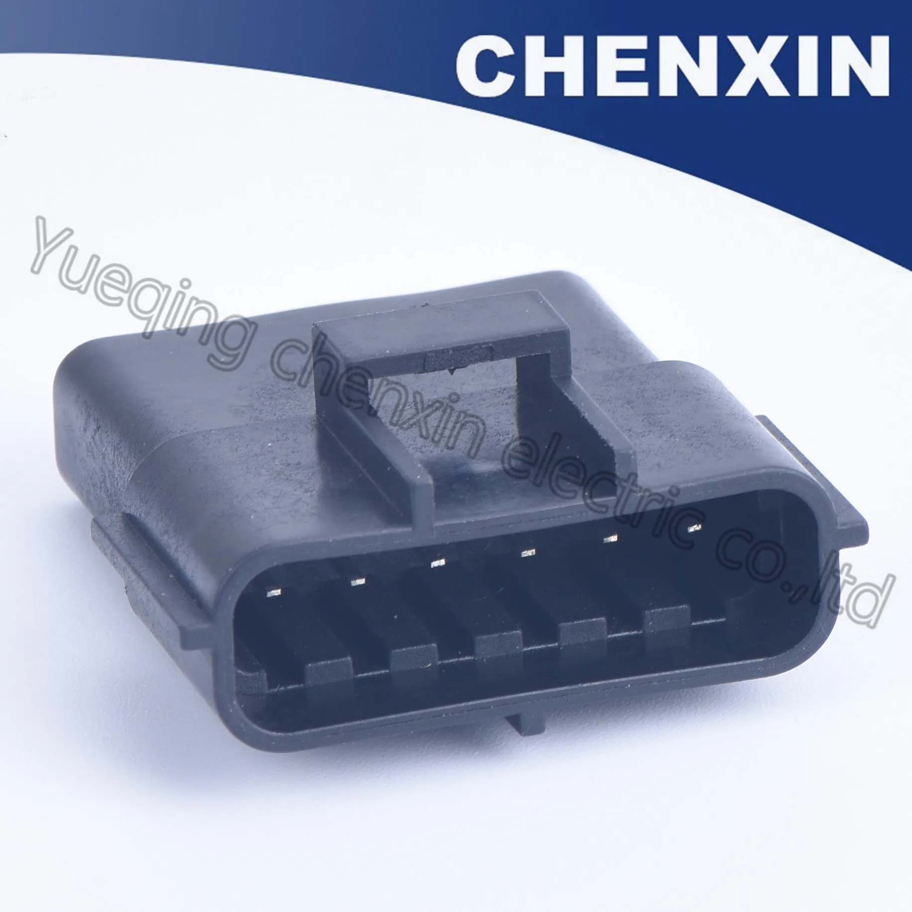 Black 6 pins Sealed waterproof auto connectors (1.8) male electronic