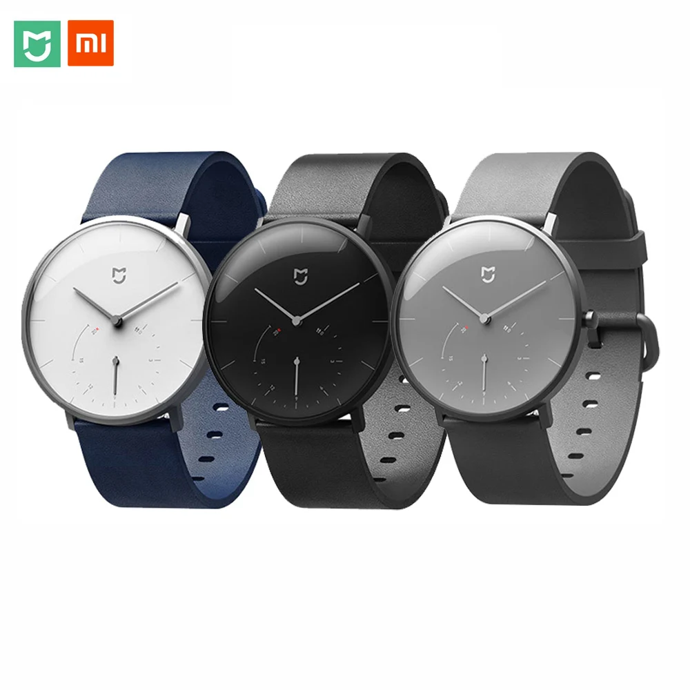 

XIAOMI MIJIA Quartz Smart Watch Men Women Casual Double Dial Vibration Reminder Pedometer 6 Months Standby Smartwatch Wristwatch