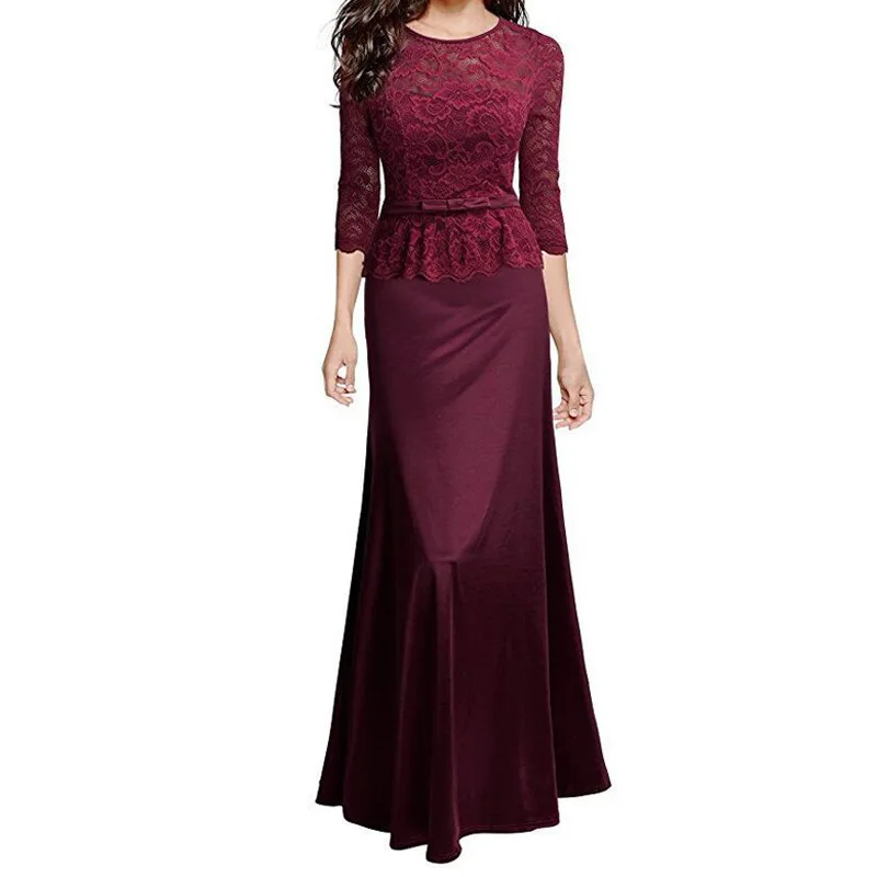 Evening Dresses Long Elegant Navy Blue Long Sleeve Little Mermaid Lace Winter Formal Evening Gowns Burgundy Abendkleider 2018 Evening Dresses Long Elegant Navy Blue Long Sleeve Little Mermaid Lace Winter Formal Evening Gowns Burgundy Abendkleider 2018