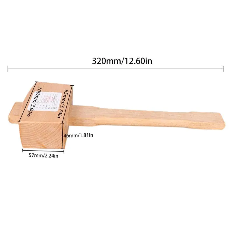 100mm Solid Small BeechWood Carpenter Mallet Beat Wooden Hammer Rafter Woodworking Tools Hand Tools