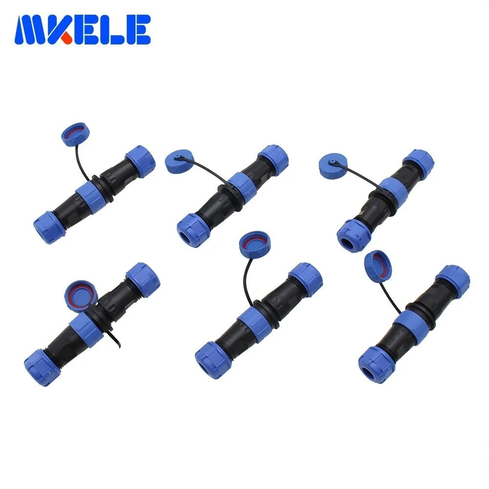 

SP17 2/3/4/5/7/9 Core 17mm Male And Female Rear Nut Socket Connector Outdoor Waterproof LED Power Connector
