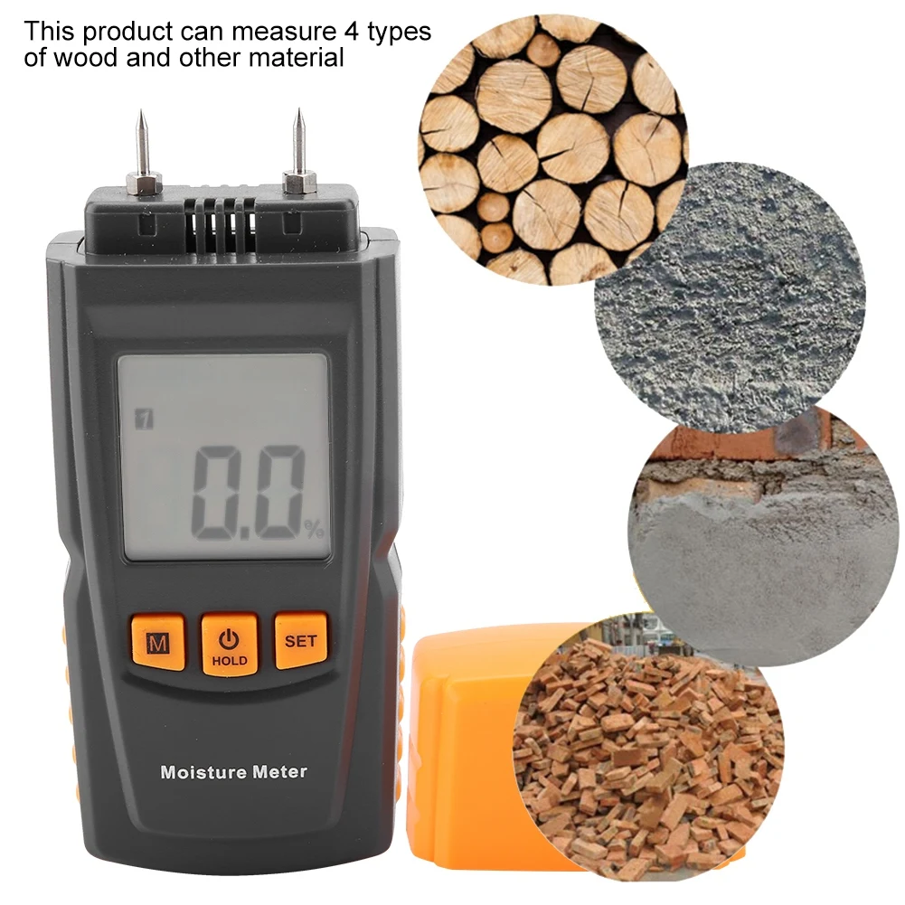 

GM605 LCD Display Portable Digital Wood Moisture Meter Humidity Tester Measuring Detector Digital Wood Moisture Humidity Meter