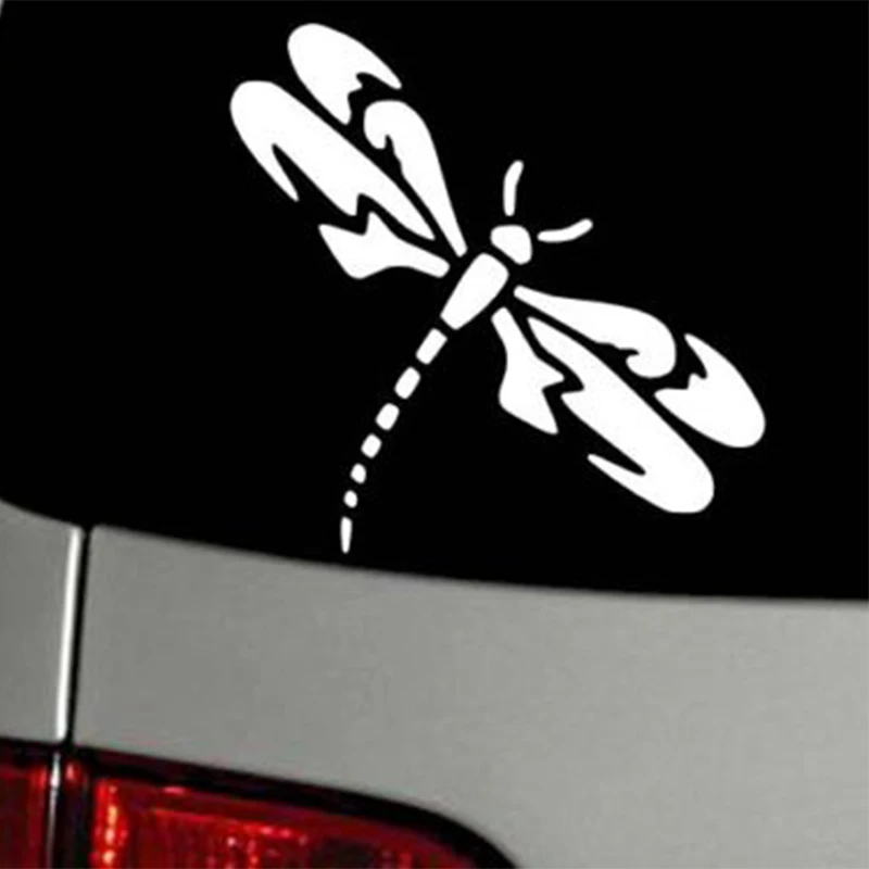 

14*14cm Beautiful Lovely Dragonfly Nature Vinyl Decal Car Accessories Vinyl Car Wrap Car Sticker