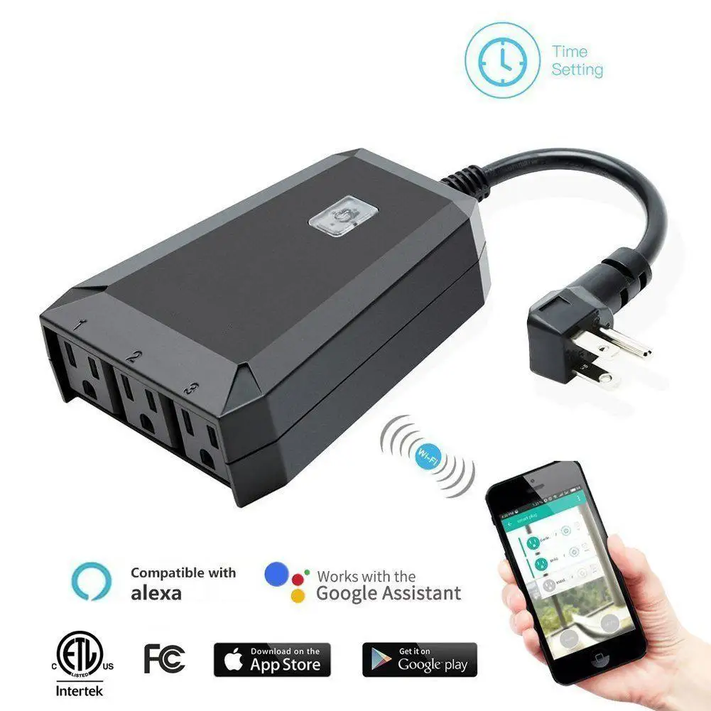 EastVita умная розетка IP44 водостойкая наружная Вилка питания Wifi переключатель