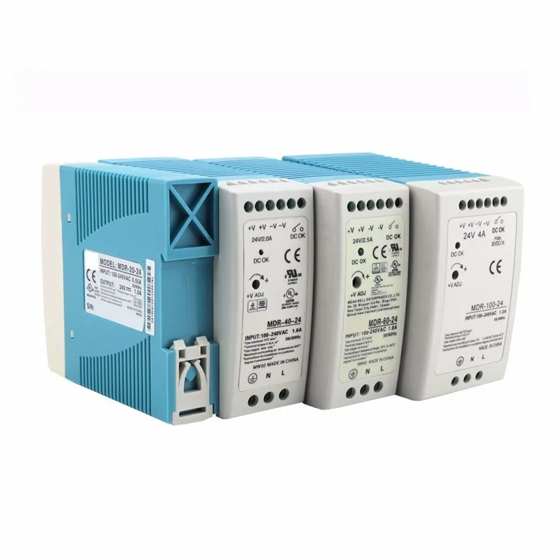 

Mini Size Din Rail power supply 12/24V ac dc switching Power Supply 10W 20W 40W 60W 100W with Ce Approv for led driver