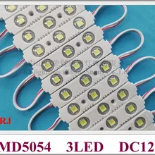 Светодиодный светильник с линзой, модуль впрыска, светодиодный модуль для вывески, буквы канала, DC12V, 70 мм* 15 мм* 6 мм, SMD 5054, 3 светодиодный, 1,5 Вт, цена по прейскуранту завода