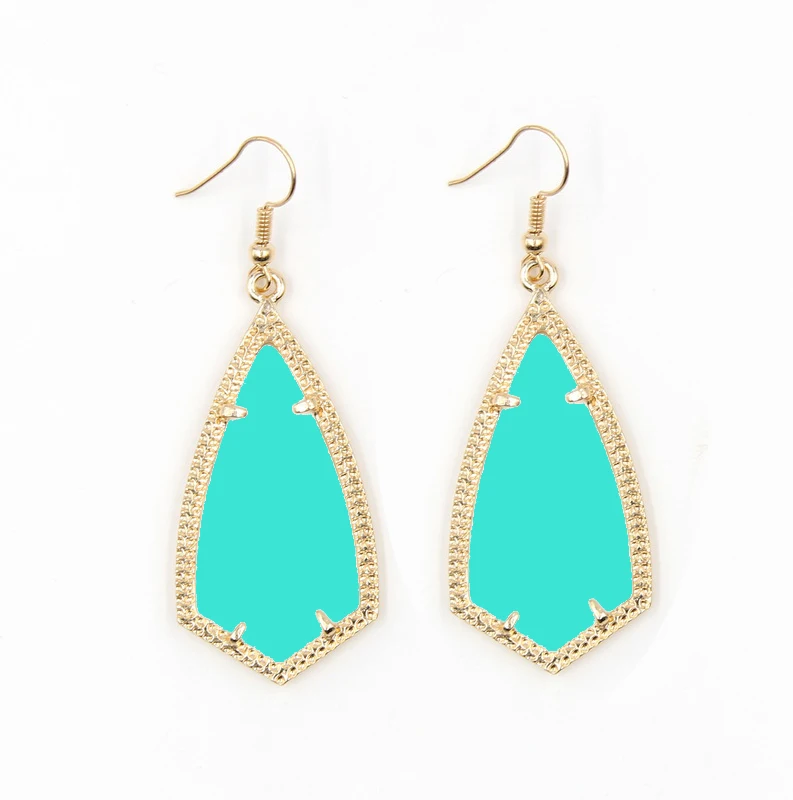 

2018 New Fashion Geometric Suspended Arrow Kite Summer Colors Earrings Hook Drop Earrings for Women