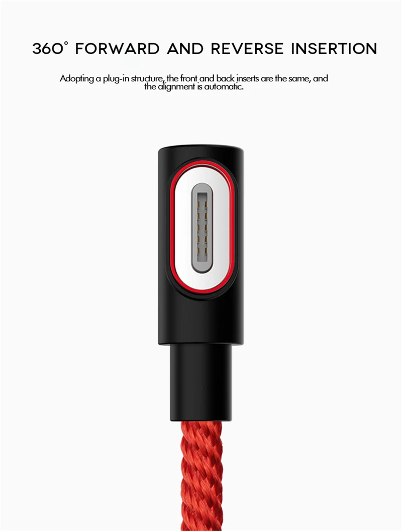 كابل مغناطيسي المصغّر usb نوع C سريع شحن الهاتف المصغّر usb نوع-C المغناطيس شاحن سامسونج فون هواوي Xiaomi البيانات