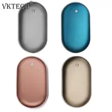 Mini USB Rechargeable Electric Hand Warmer Charging Heater Portable Aluminum Alloy Mobile Phone Charging Power Bank Gift kbxstart usb handy hand heater deer bunny power bank mini rechargeable polymer electric pocket heater hand warmer usb verwarmer