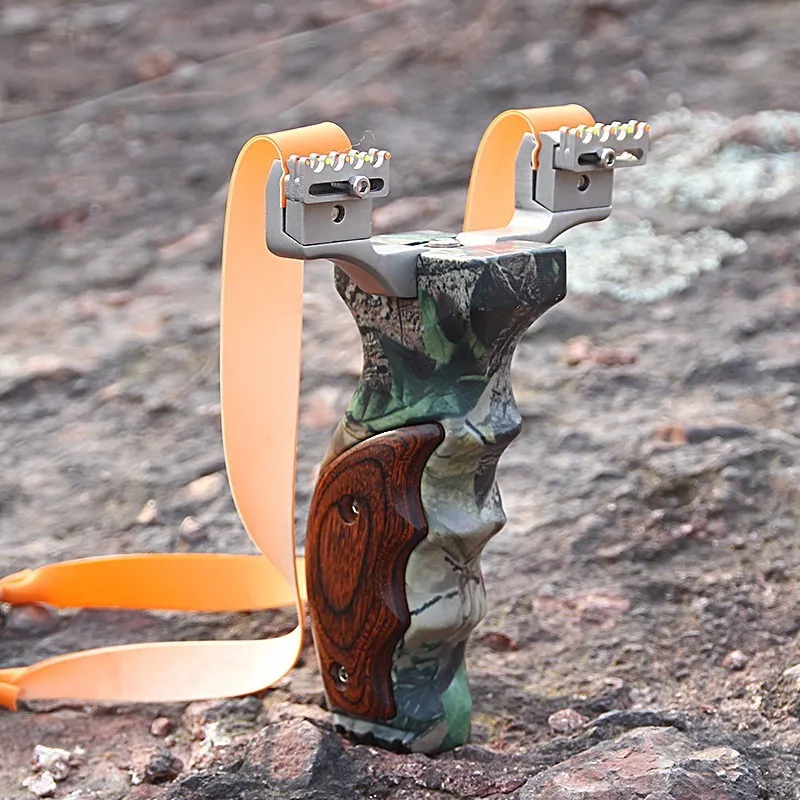 

LIEMA Alloy Slingshot DG-05 Stainless Steel Material Precise Aiming Bow Reusable Catapult Crossbow Hunting Supplies