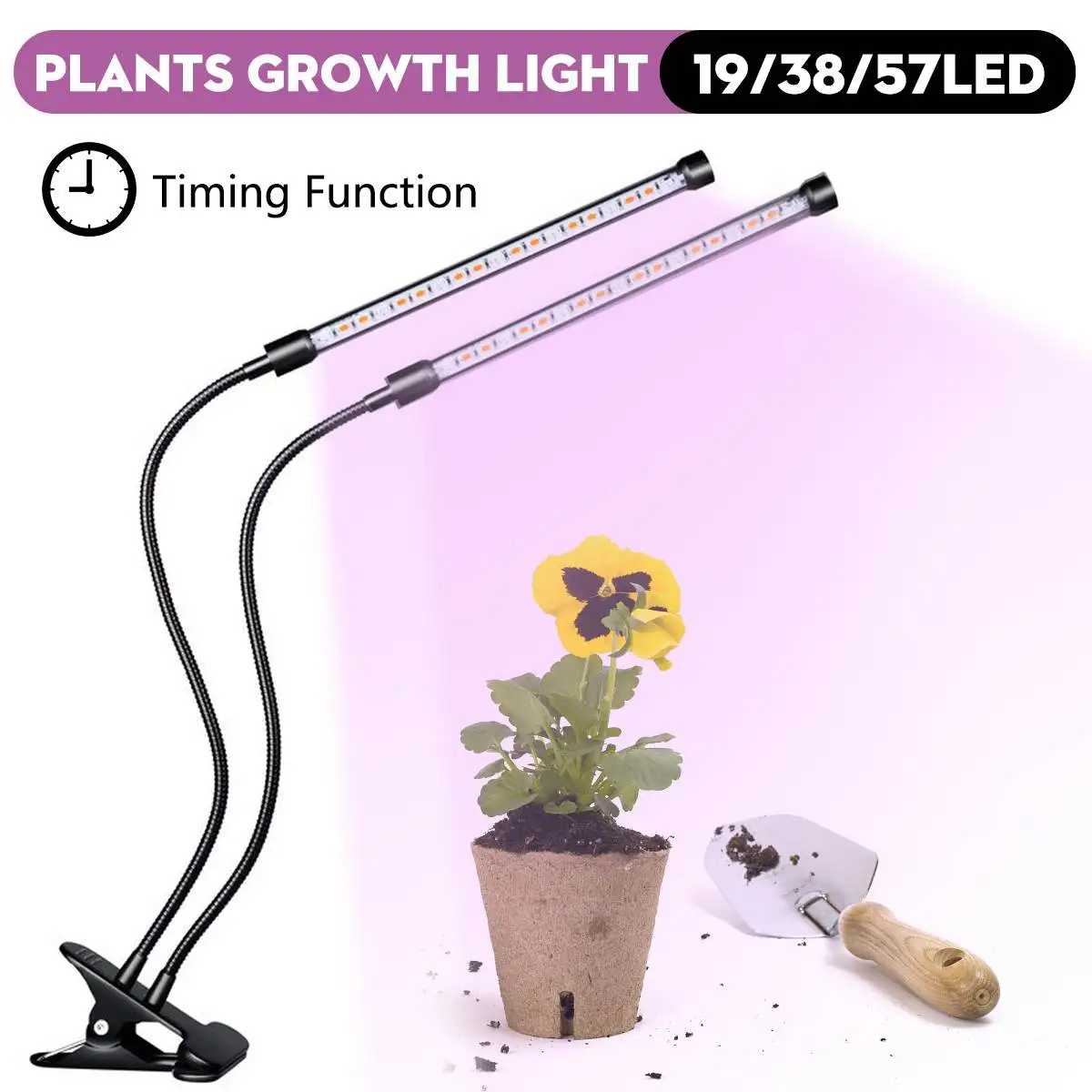 6 Вт/12 Вт/18 Вт Led светодиодные лампы для выращивания растений лампы для растений и аквариума 19/38/57 светодиоды спектрами свет посева для
