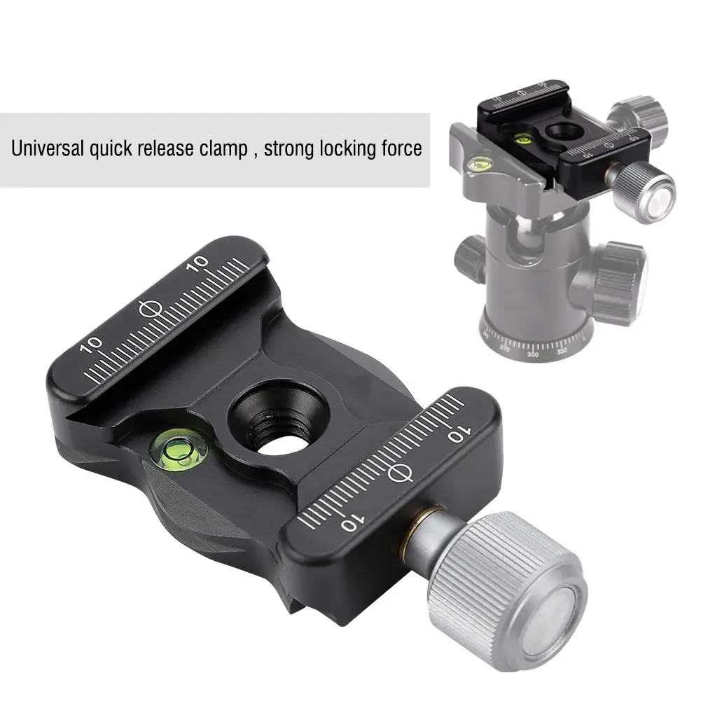 

Quick Release Plate Aluminum alloy Clamp for Camera Mount Adapter 3/8 Thread Built-in high contrast bubble level