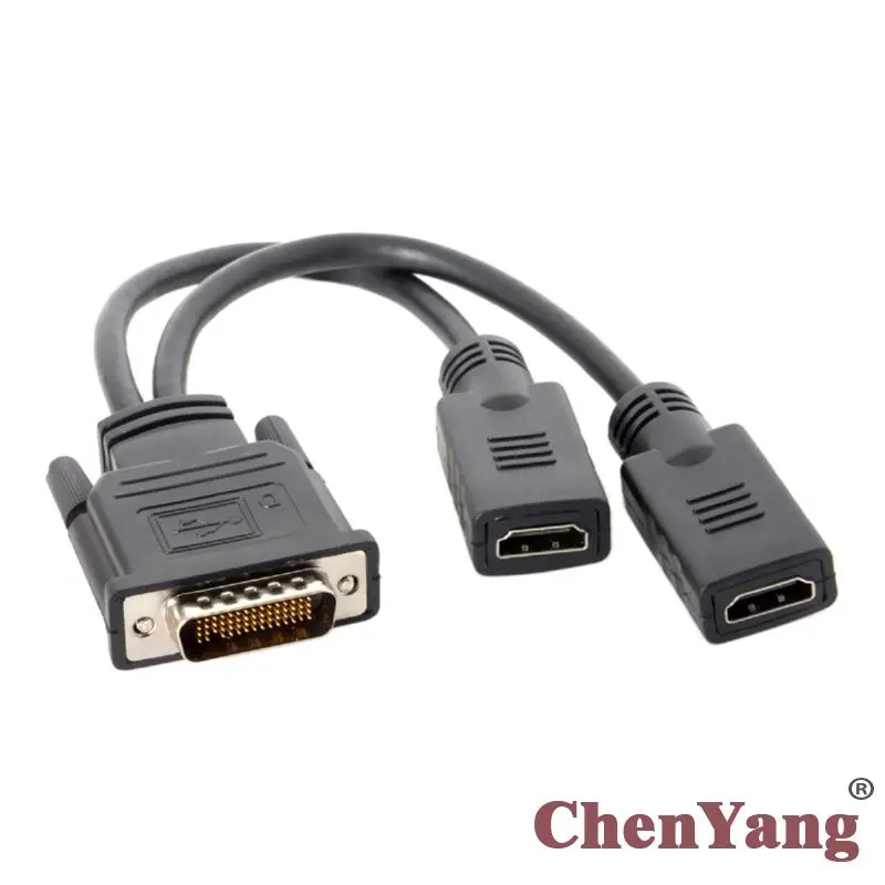 

Zihan Male DMS-59Pin to Dual HDMI 1.4 HDTV Female Splitter Extension Cable for PC Graphics Card