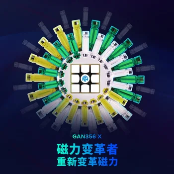 

GanRSC X Magic Cube " Phenanthrene Match Special-purpose Smooth Can Exchange Magnetic Force Magic Cube Alpinia Oxyphylla Power