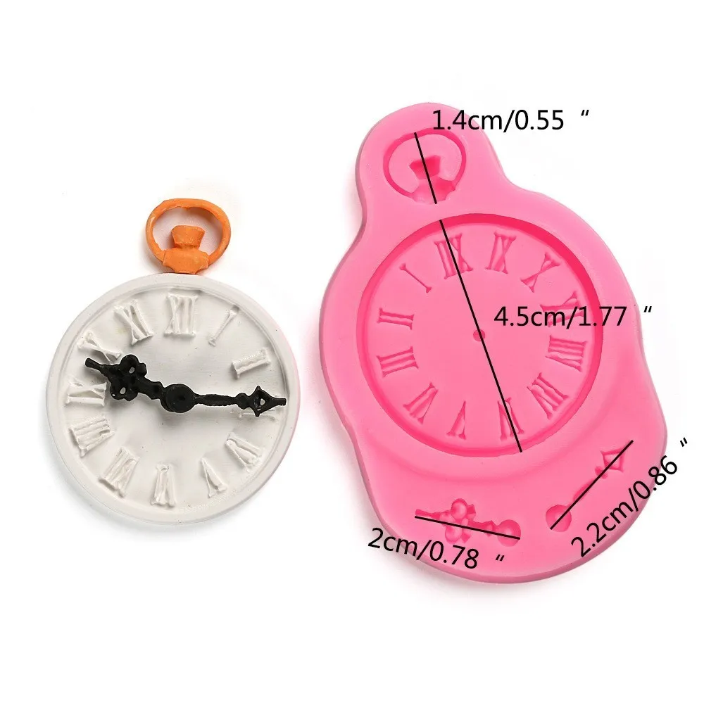 

Silicone Mold For Crafts Clock Shape Molds For Baking Cake Decorating Tools Fondant Molds Chocolate Cake Mold Pastry Accessories