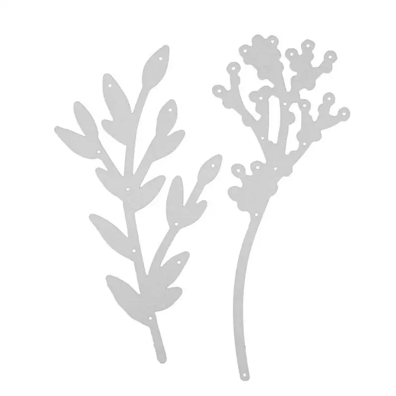  2pcs Branches DIY Metal Cutting Dies Scrapbooking Album Photo Decorative Embossing Crafts Paper Car - 32976402160