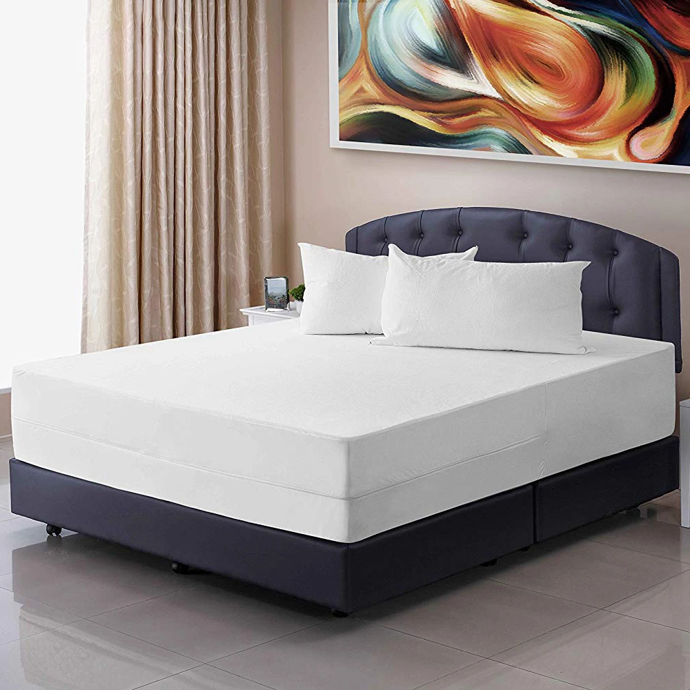  Turetrip All Size Smooth Zipper Waterproof Mattress Cover Bed Bug Proof Mattress Protector Fully Co