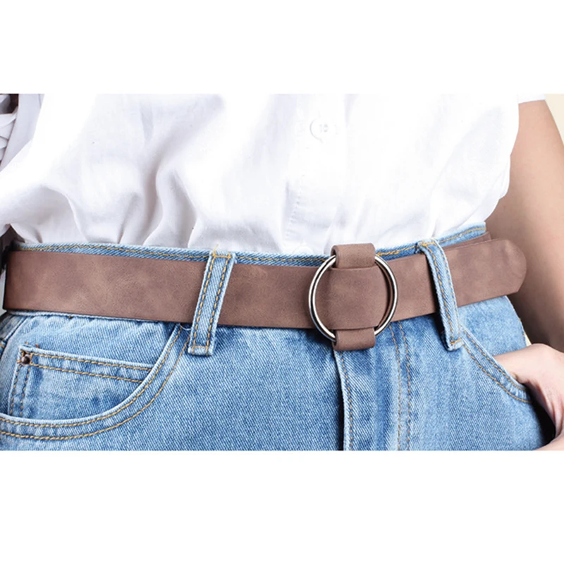 Buy Fashion 1PC 3cm Adult PU Solid Adjustable Belts