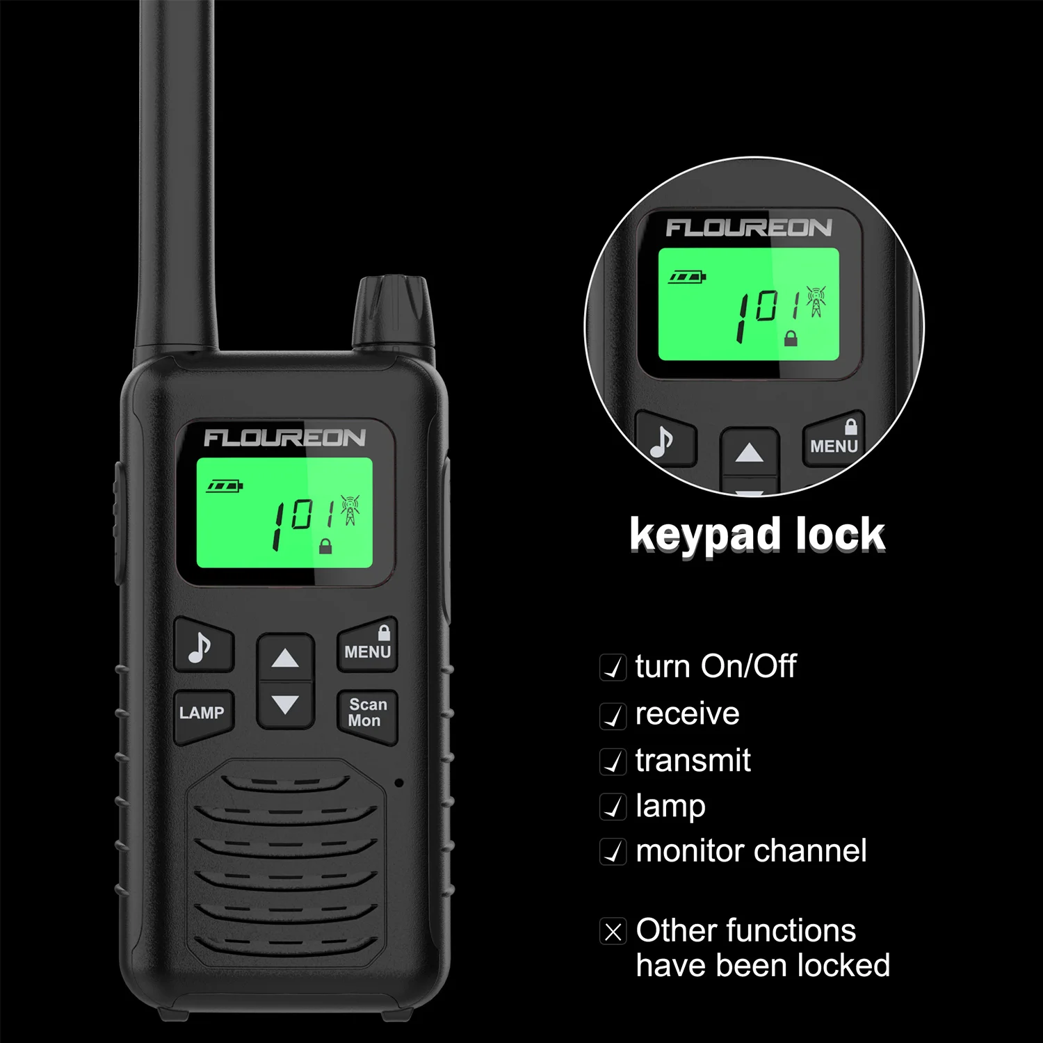 1 пара Walkie Talkie 22 каналов FRS/GMRS 462 467 МГц двухстороннее радио легкое портативное