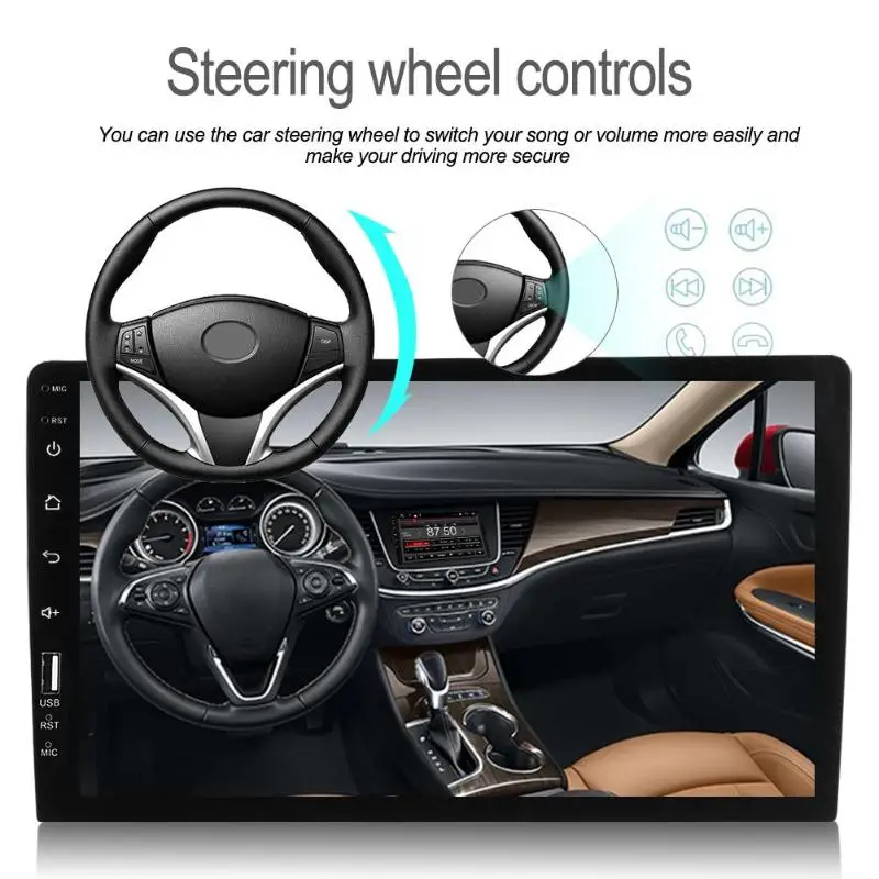 VODOOL 9 дюймов 1Din In dash Bluetooth Автомобильный MP5 видео плеер USB AUX Стерео MP4/MP5 Аудио радио