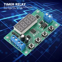 YF-11 Cycle Delay Timer Relay Multifunctional Pulse Trigger Timer DC 7-24V Timing Delay Relay le3sb authentic original autonics timer relay
